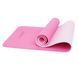 Килимок спортивний Cornix TPE 183 x 61 x 0.6 см для йоги та фітнесу XR-0005 Pink/Rose 3796 фото 3