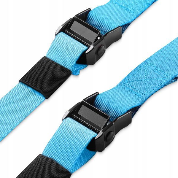 Петлі для функціонального тренінгу 4FIZJO підвісна система Black/Sky Blue (P-5907739311016) 2000 фото