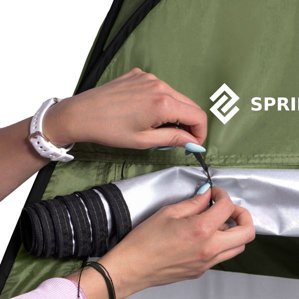Намет туалет-душ, переодягальня Springos Pop-Up 190 x 120 x 120 см саморозкладний PT026 Navy Green 6007 фото