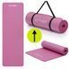 Килимок спортивний Actiget NBR 183 x 61 x 1 cм для йоги та фітнесу ACT0018 Pink 5957 фото 6