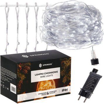 Гірлянда водоспад (штора) Springos 2 x 2 м 400 LED CL0098 Cold White 3336 фото
