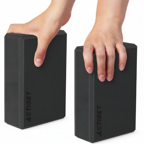 Блок для йоги Actiget EVA 23 x 15 x 7.5 см ACT0058 Black 5828 фото