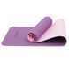 Килимок спортивний Cornix TPE 183 x 61 x 0.6 см для йоги та фітнесу XR-0007 Plum/Rose 3798 фото 4