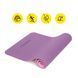 Килимок спортивний Cornix TPE 183 x 61 x 0.6 см для йоги та фітнесу XR-0007 Plum/Rose 3798 фото 7