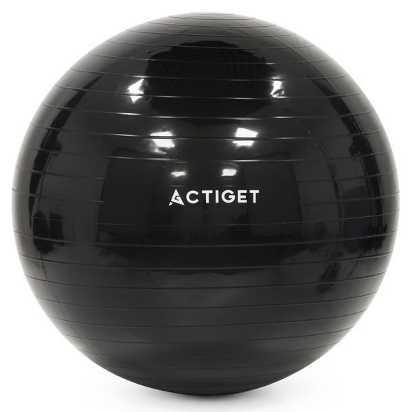 М'яч для фітнесу (фітбол) Actiget 75 см з насосом ACT0146 Black 5879 фото