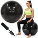 М'яч для фітнесу (фітбол) Actiget 75 см з насосом ACT0146 Black 5879 фото 3